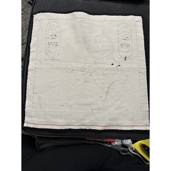 antique egyptian Appliqués, 18”X18” - Picture 2 of 4